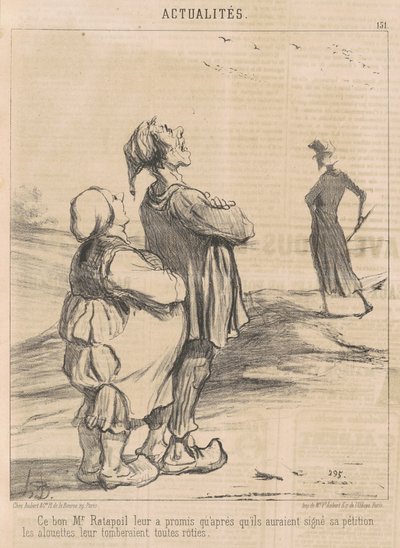 Ten dobry pan Ratapoil obiecał im... autorstwa Honoré Daumier
