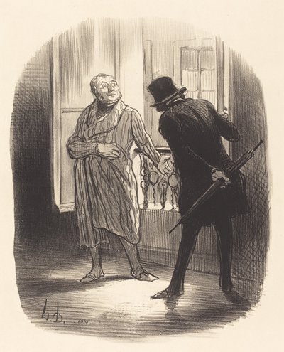 To zakwaterowanie jest trochę drogie, jak na Place Royale... autorstwa Honoré Daumier