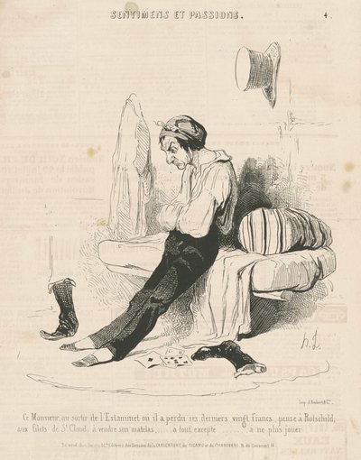 Ten pan, przy wyjściu z estaminet... autorstwa Honoré Daumier
