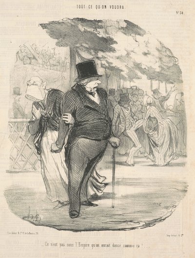 Nie pod panowaniem imperium byśmy tak tańczyli!... autorstwa Honoré Daumier