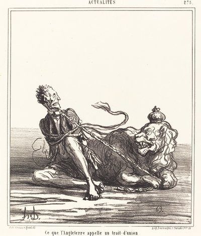 To, co Anglia nazywa myślnikiem autorstwa Honoré Daumier