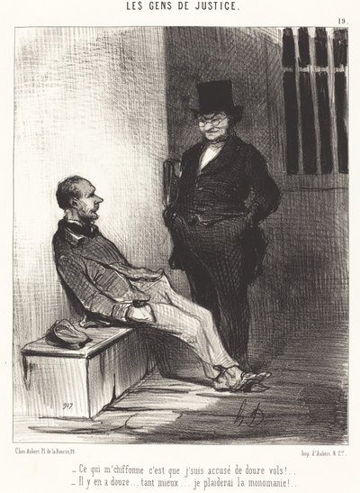 Martwi mnie... dwanaście lotów!... autorstwa Honoré Daumier