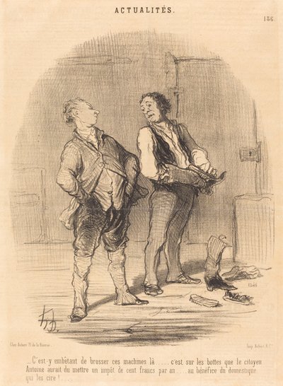 Czy denerwujące jest szczotkowanie tam tych maszyn... autorstwa Honoré Daumier