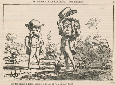Miło jest w ogrodzie autorstwa Honoré Daumier