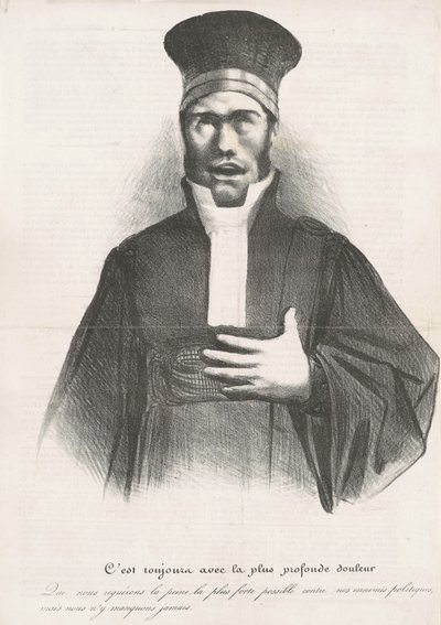 To zawsze z najgłębszym bólem autorstwa Honoré Daumier