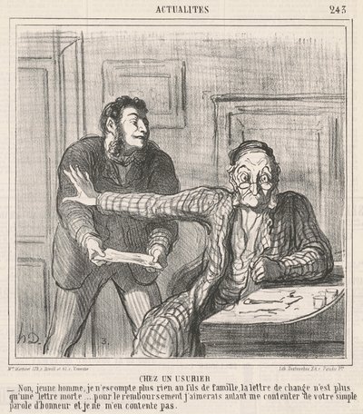 U lichwiarza autorstwa Honoré Daumier