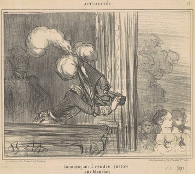 Zaczynam oddawać sprawiedliwość białym ludziom autorstwa Honoré Daumier
