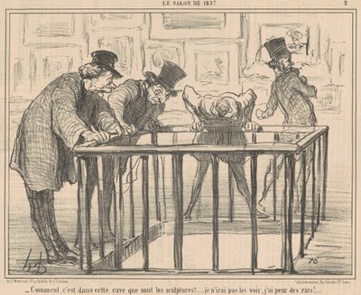 Jak to w tej piwnicy ... autorstwa Honoré Daumier