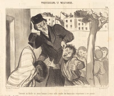 Jak decydujesz, że młody człowiek przyjedzie... autorstwa Honoré Daumier