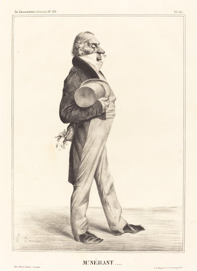 Hrabia Horacy Sebastiani autorstwa Honoré Daumier