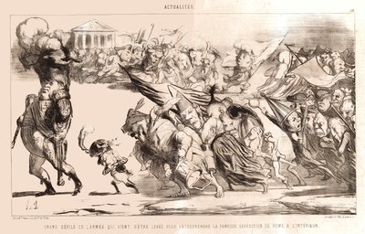 Daumier - Wielka parada wojskowa autorstwa Honoré Daumier