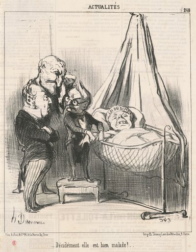 Najwyraźniej jest bardzo chora! autorstwa Honoré Daumier