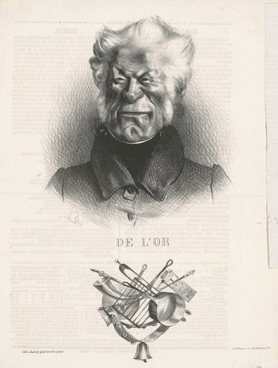 Złoto (J. -Ant. -Adrien Delort) autorstwa Honoré Daumier