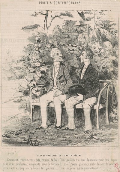 Dwie dawne zdolności starego reżimu autorstwa Honoré Daumier