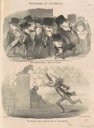 Dwa zjawiska, wolny pokaz... autorstwa Honoré Daumier