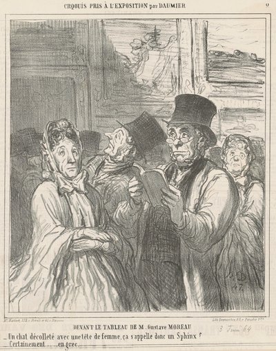 Przed obrazem M.G. Moreau autorstwa Honoré Daumier