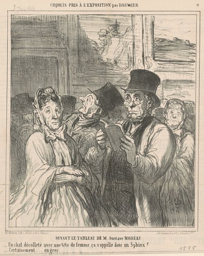 Przed obrazem M.G. Moreau autorstwa Honoré Daumier
