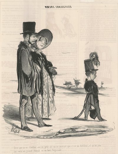 Powiedzieć, że tak kołysze się z odrobiną powietrza... autorstwa Honoré Daumier