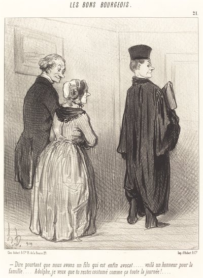 Powiedzieć... że mamy syna, który jest... prawnikiem... autorstwa Honoré Daumier