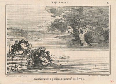 Rozrywka ... odnowiona od Greków autorstwa Honoré Daumier