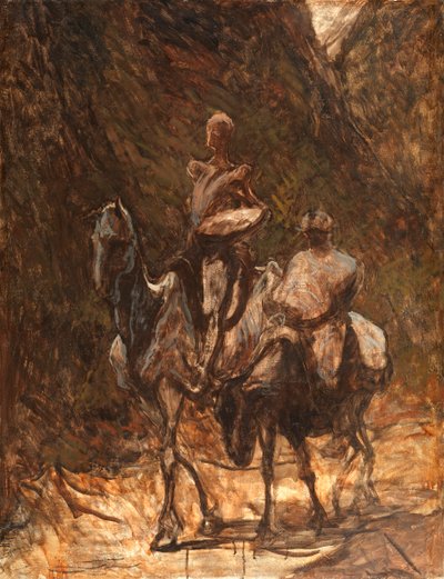 Don Kichot i Sancho Pansa, 1868-1870. autorstwa Honoré Daumier