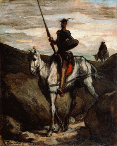 Don Kichot w górach autorstwa Honoré Daumier
