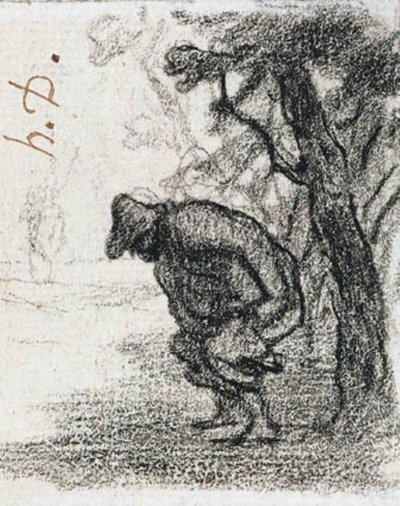 Don Kichot i Sancho Pansa za drzewem autorstwa Honoré Daumier