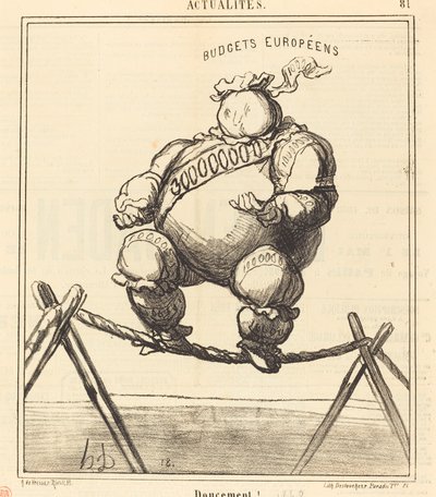 Łagodnie! autorstwa Honoré Daumier