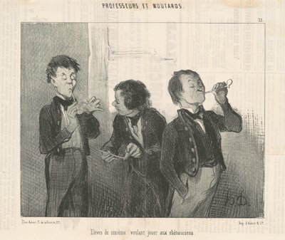 Szóstoklasiści chcą bawić się w retorów autorstwa Honoré Daumier