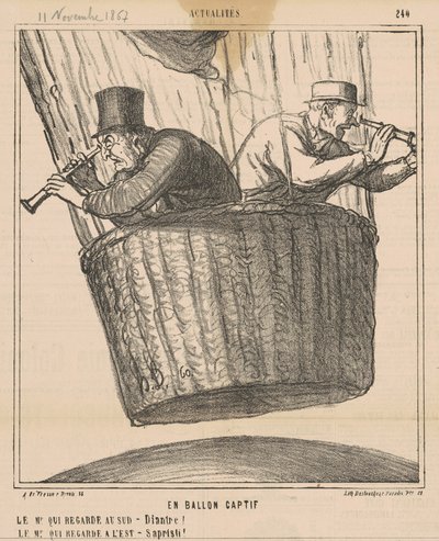W balonie w niewoli autorstwa Honoré Daumier