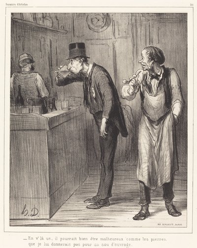 Jest jeden, mógłby być nieszczęśliwy... autorstwa Honoré Daumier