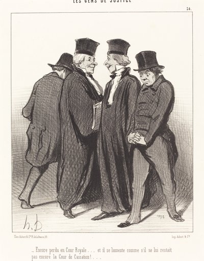 Znowu zagubiony na dworze królewskim... i lamentuje... autorstwa Honoré Daumier