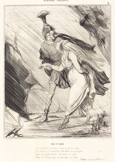 Eneasz i Dydona autorstwa Honoré Daumier