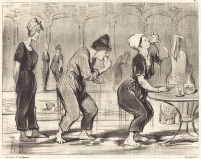 Między dwoma nurkowaniami autorstwa Honoré Daumier