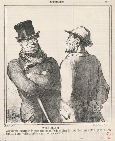 Między wspomnieniami autorstwa Honoré Daumier
