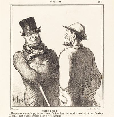 Między wspomnieniami autorstwa Honoré Daumier