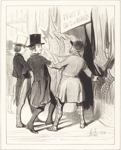 Wejdźcie panowie... oto kilka wspaniałych... autorstwa Honoré Daumier