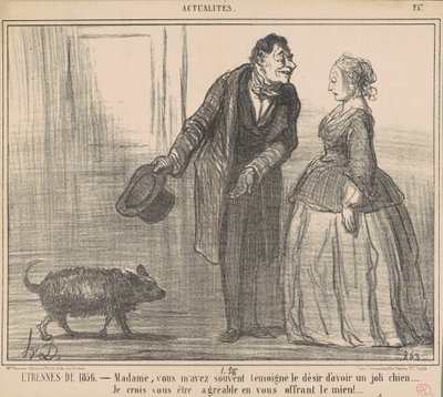 Prezenty z 1856 roku ... autorstwa Honoré Daumier