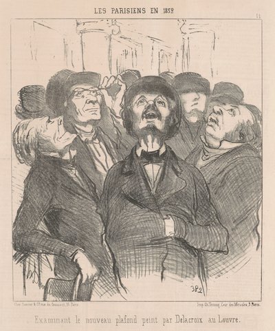 Badanie nowego sufitu... autorstwa Honoré Daumier