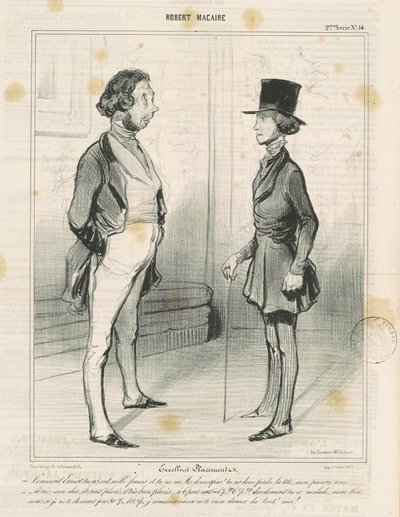 Doskonałe umiejscowienie autorstwa Honoré Daumier