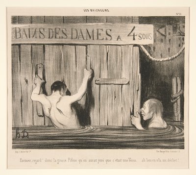 Wymówka; zerknąć autorstwa Honoré Daumier