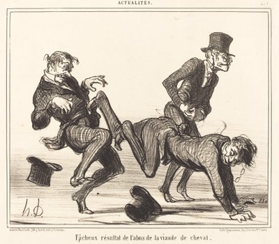 Niefortunny wynik... konina autorstwa Honoré Daumier