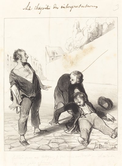 Nie powinieneś nazywać mnie znajomym, jestem w... autorstwa Honoré Daumier