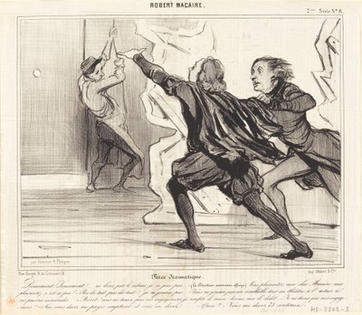 Dramatyczna farsa autorstwa Honoré Daumier