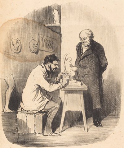 Będę musiał zmusić cię do tego pewnego dnia... autorstwa Honoré Daumier
