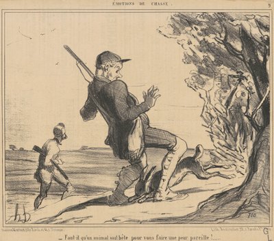 Czy zwierzę musi być głupie? autorstwa Honoré Daumier