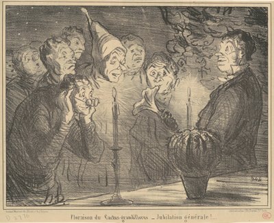 Kwitnienie Cactus-grandiflorus... autorstwa Honoré Daumier