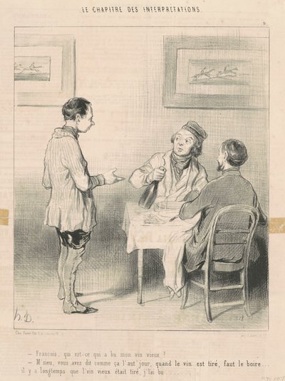 François, który pił moje wino... autorstwa Honoré Daumier