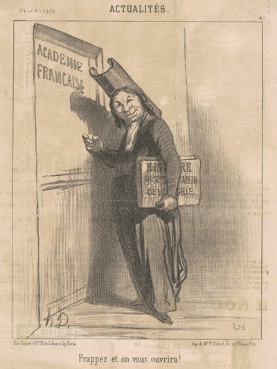 Puk, a otworzymy się dla Ciebie! autorstwa Honoré Daumier