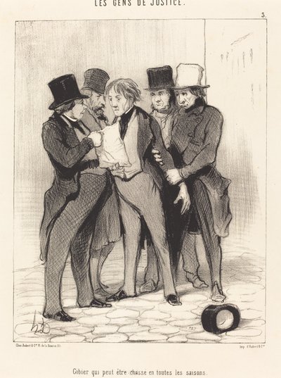 Zwierzyna, na którą można polować o każdej porze roku autorstwa Honoré Daumier